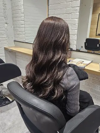 ロング Ayu🐾縮毛矯正/ ブリーチ無しカラーのヘアスタイル