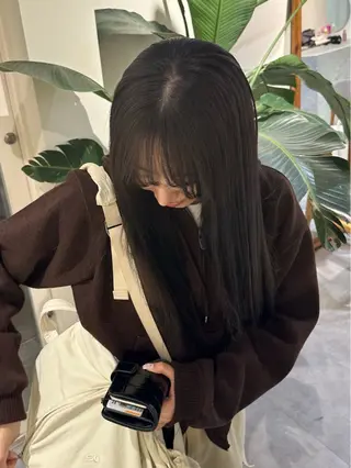 ロング カラー HANAME 原宿美容室のヘアスタイル