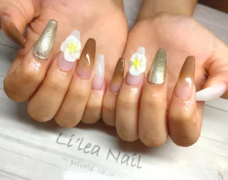 ロング ネイル Li'leaNail AINAのネイルデザイン