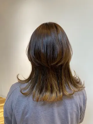 セミロング 清水 さくらのヘアスタイル