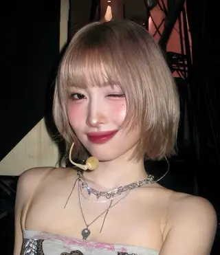 ミディアム ベージュ⟡˖レイヤー ˖ ࣪⊹あずきのヘアスタイル