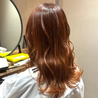 セミロング カラー 松本 夢叶のヘアスタイル