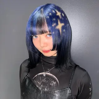 ミディアム カラー ★デザインカラー ハイトーン ももか★のヘアスタイル