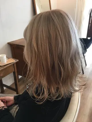 セミロング 嶋崎 啓人のヘアスタイル