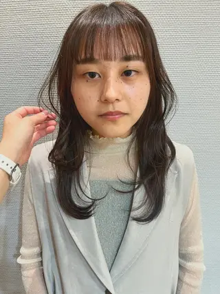 ロング かわい りほのヘアスタイル