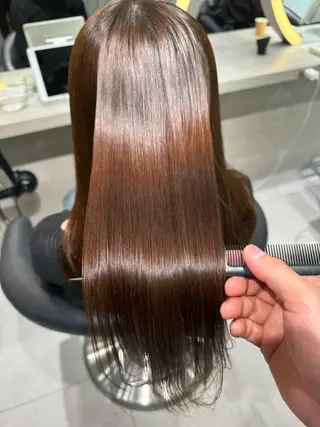 ロング レイヤー/縮毛矯正 のマスター【タケル】のヘアスタイル