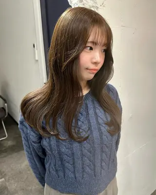 ロング 稲本麻衣 【韓国ヘア】のヘアスタイル