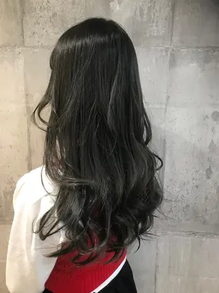 ロング カラー パーマ ヘアアレンジ メンズ キッズ ネイル マツエク・マツパ EnBlesS西宮 マンツーマン神道有基のヘアスタイル