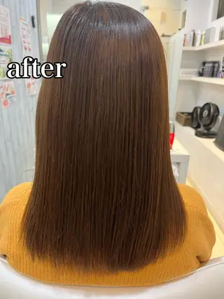 セミロング パーマ 【髪質改善】 美髪/久岡徹也のヘアスタイル