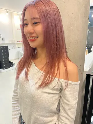 ロング カラー ミヤギ リュウキのヘアスタイル