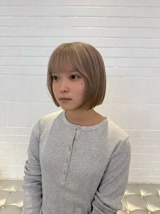 ショート カラー ヘアアレンジ 海外/ハイトーン🪽 ☯️ami☯️のヘアスタイル