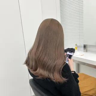 セミロング カラー ヘアアレンジ mai🍑暖色カラー /レイヤー💖のヘアスタイル