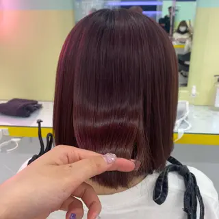 セミロング カラー ヘアアレンジ mai🍑暖色カラー /レイヤー💖のヘアスタイル