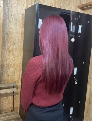 カラー ⛅️柔らかハイトーン ×モテ艶🍒ももかのヘアスタイル