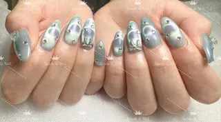 セミロング Spade Q Nailのネイルデザイン