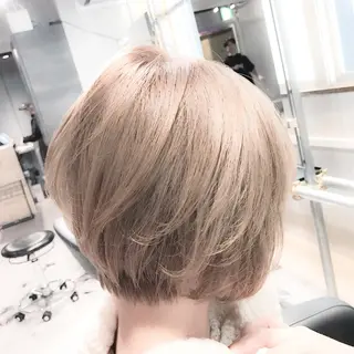 ショート カラー 表参道/さあ や/大人ナチュラルのヘアスタイル