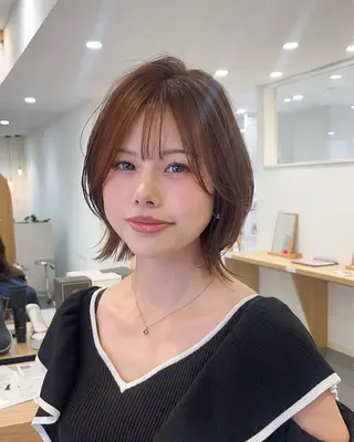 ショート MIZUKI🫧ྀི 韓国ヘアAFLOATのヘアスタイル