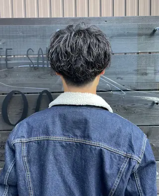 ショート パーマ メンズ パーマPrivate SalonNoa名駅のヘアスタイル