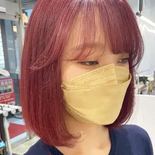 ショート カラー 髪質改善ストレート 🌈似合わせカットのヘアスタイル