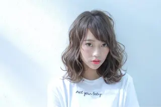 ミディアム 韓国ヘア🕊村上 ののこ🕊のヘアスタイル