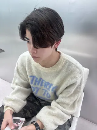 ショート パーマ メンズ 大阪韓国メンズ特化 LUNAのヘアスタイル