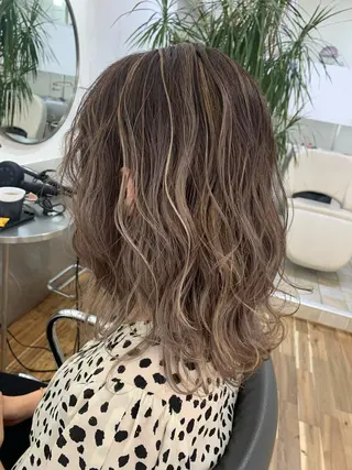 セミロング カラー Reb_keiji 👑小倉圭司のヘアスタイル