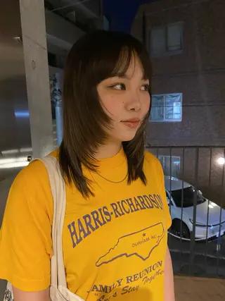セミロング YUUKI/ウルフ .ボブパーマのヘアスタイル