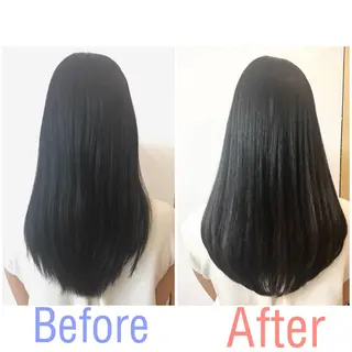 ロング 安永 涼のヘアスタイル