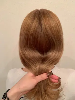 ロング カラー あべ ゆうかのヘアスタイル