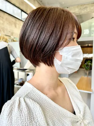 ショート カラー パーマ 滝沢 嵩大のヘアスタイル