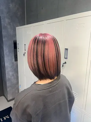 カラー pink hair 🩷mayu🩷のヘアスタイル