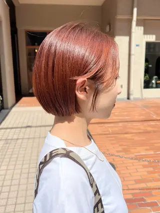 ショート カラー 谷町/Le'a /竹原しおなのヘアスタイル