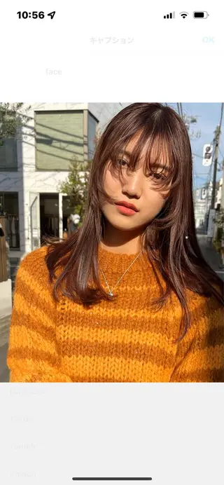 セミロング eri kinjoのヘアスタイル