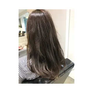 ロング カラー パーマ ブリーチ特化 梅田本多翔のヘアスタイル