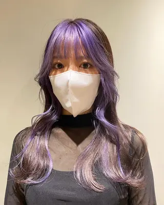 ロング カラー 美髪ストレート 川本雄己のヘアスタイル