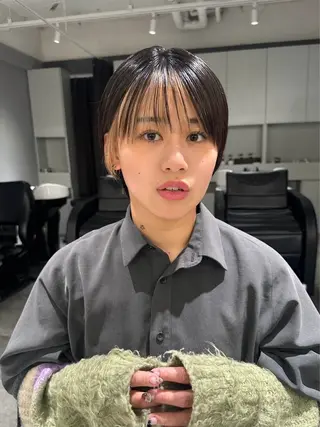 ショート カラー 髪のお医者さん南船場 ARCHEゆうまのヘアスタイル