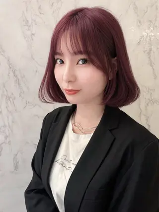 ミディアム 小顔カット/レイヤー 【WiLL】加藤のヘアスタイル