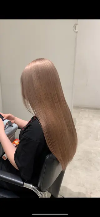ロング カラー れい🫧 ハイトーン特化のヘアスタイル