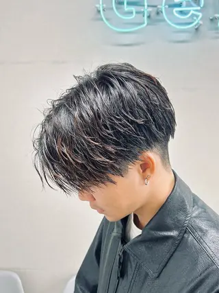 ミディアム パーマ メンズ 🏁メンズパーマ/ RYOYAのヘアスタイル