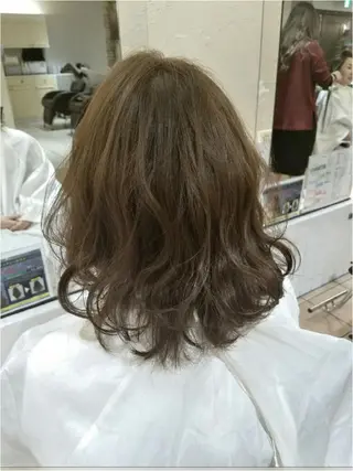 ミディアム カラー ヘアアレンジ 【髪質改善美容師】t occa茨木篠原健太のヘアスタイル