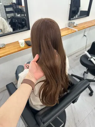 ロング カラー ヘアセット🎀透明感 カラーHiROEのヘアスタイル