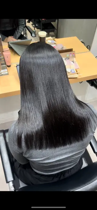セミロング カラー 髪質改善ヘアケア 艶髪特化/上田のヘアスタイル