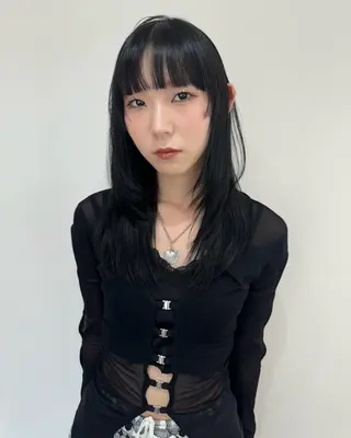 セミロング カラー 似合わせhair /モガミユナ🎀のヘアスタイル