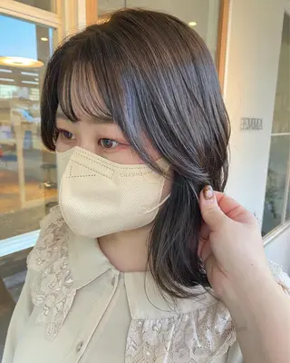 ミディアム カラー ヘアアレンジ ◎モチマル チアキ◎のヘアスタイル