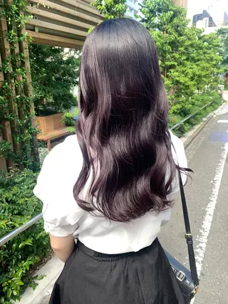ロング カラー leben serikaのヘアスタイル