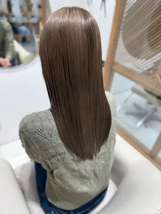 ロング カラー 安永 涼のヘアスタイル
