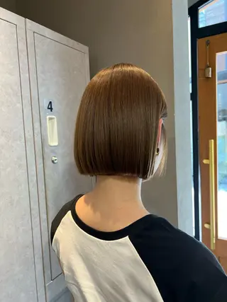 ショート カラー 神戸ボブ✂️ ioe三宮/田 伸佳のヘアスタイル