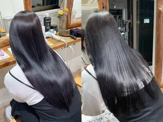 ロング カラー コトミ【メンズ】 【曲がる縮毛矯正】のヘアスタイル