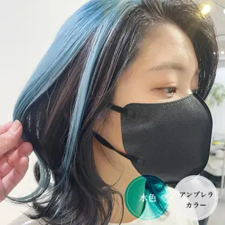 ショート アンブレラカラー💫 フェイスフレーミングのヘアスタイル