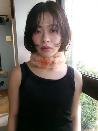 ショート YUUKI/ウルフ .ボブパーマのヘアスタイル